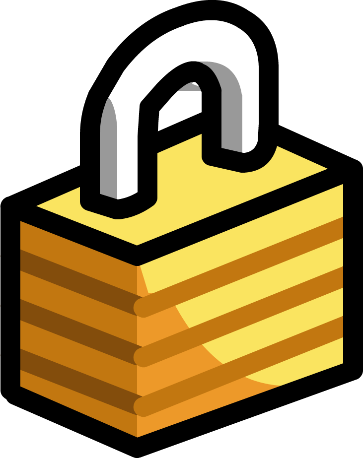 Furniture Lock Closed - Club Penguin Dead Penguin (731x923), Png Download