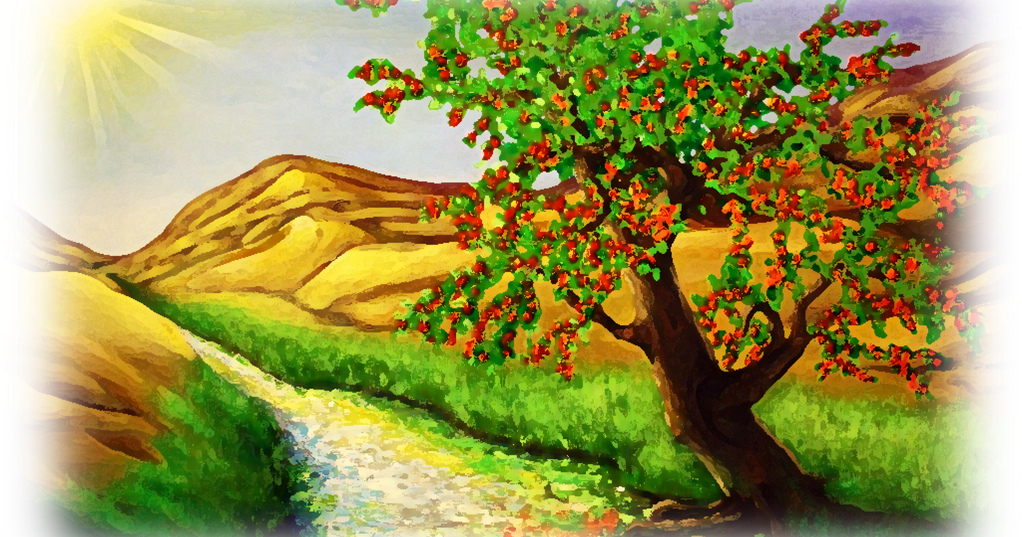 Tree Planted By The Water (1022x537), Png Download