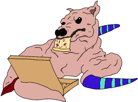 Colored Version Of The Thing I Drew Yesterday - Cartoon (500x401), Png Download