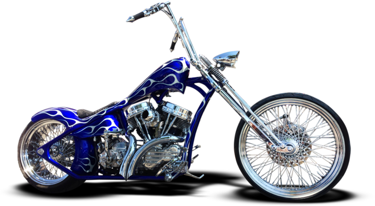 Eddie Trotta's Thunder Cycle Designs Chopper - Motorcycle (750x443), Png Download