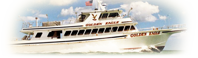 Golden Eagle Is The Premier Charter/party Fishing Boat - New Jersey Shores Show Yacht Party (833x244), Png Download