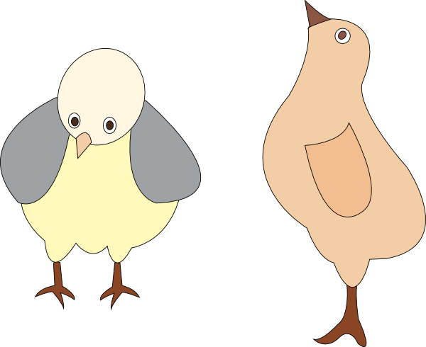Chickens 001 Figure Color Svg Clip Arts 600 X 490 Px (600x490), Png Download