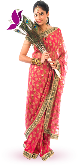 Bella Classic Thick Sanitary Pads And Cosmetics - Indian Woman Full Body (285x572), Png Download