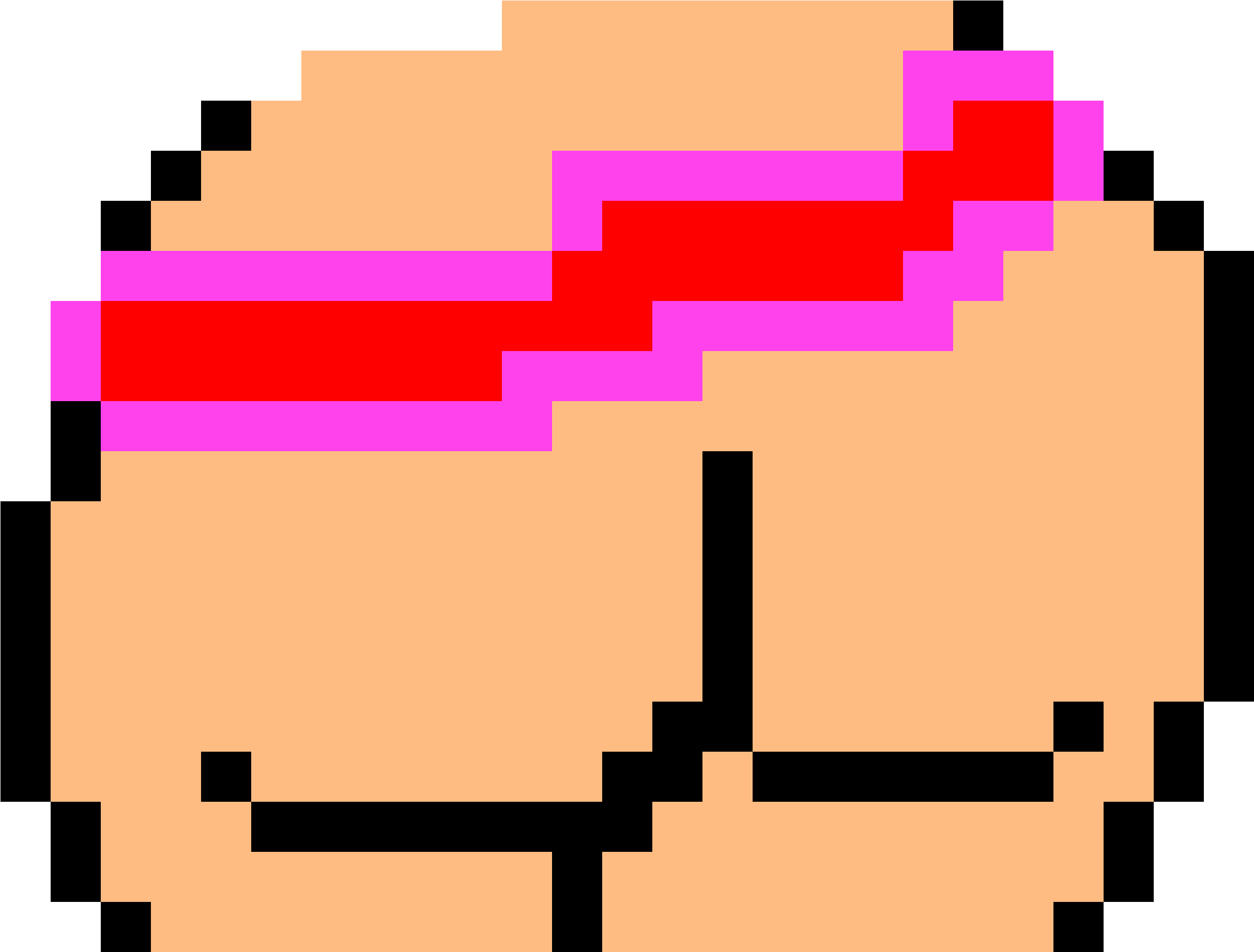 Butt - Pixel Art Butt (3100x2900), Png Download