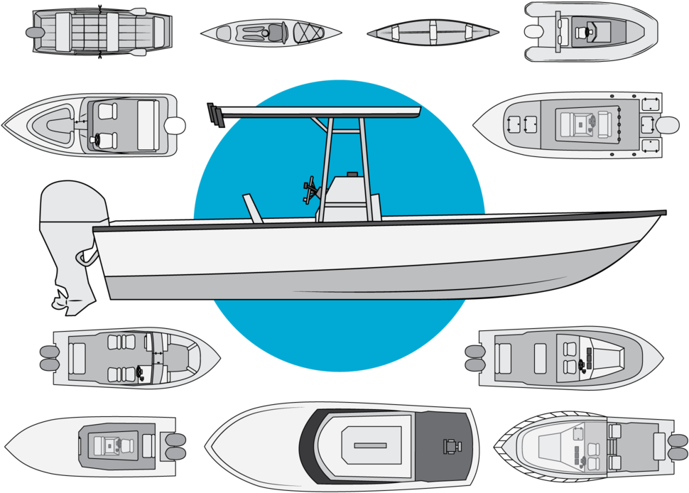 Types Of Fishing Boats - Yacht (1000x750), Png Download