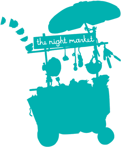 Taipei Night Market Drawing (400x480), Png Download