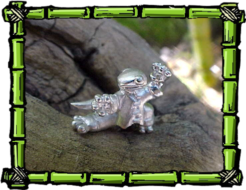 Sterling Silver Gecko Charm With Satin Finish - United States Of America (490x460), Png Download