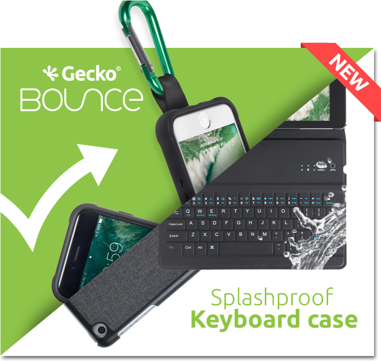 Why A Gecko Cover - Apple Iphone 8 Bounce Cover - Zwart Transparant (800x723), Png Download