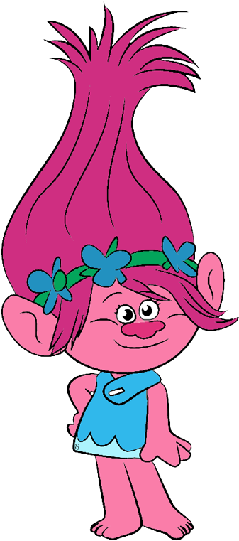 Trolls Clipart Trolls Movie Clip Art Images Cartoon - Poppy From Trolls Clipart (344x766), Png Download