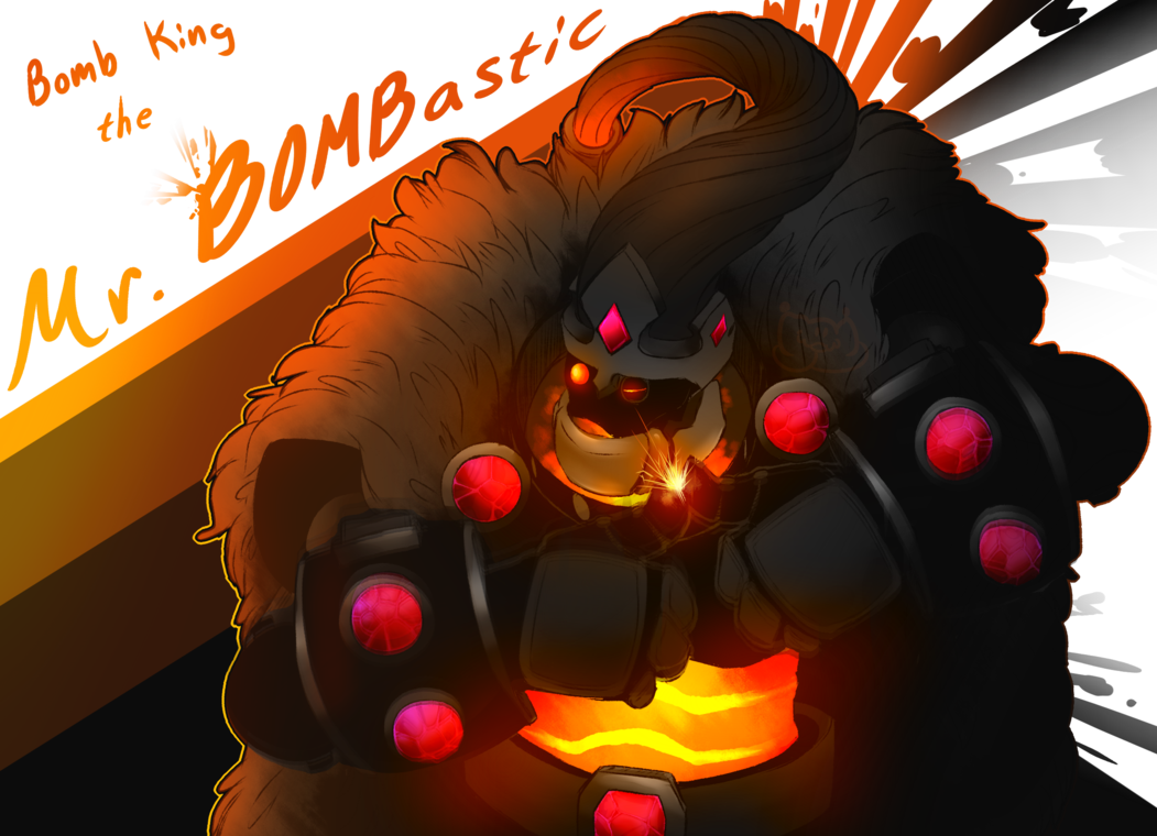 2 Feb - Bomb King Paladins Fan Art (1051x760), Png Download