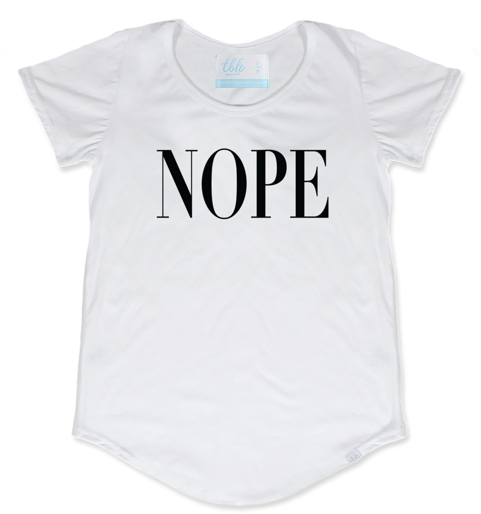 Nope Scoop Tee - Shirt (1024x1024), Png Download