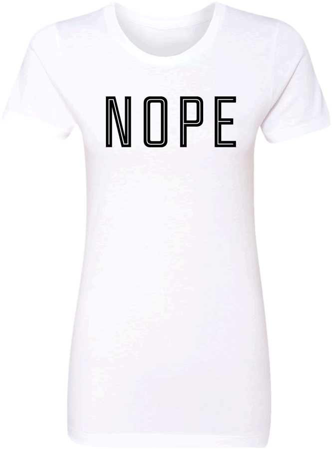 Nope - Wake Up T-shirt (1020x940), Png Download