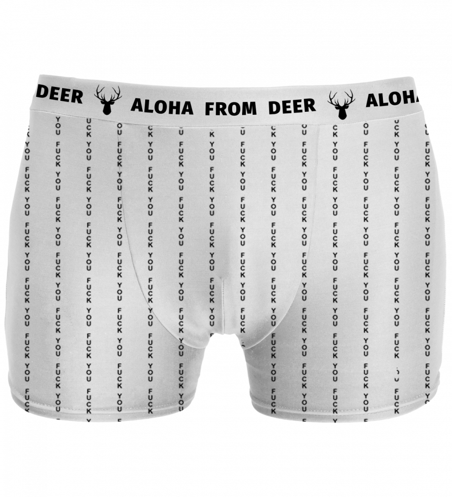 Aloha From Deer, Fk You White Underwear Image $i - Briefs (909x1000), Png Download