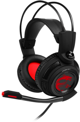 Headsets Gaming Gear Ds502 Gaming Headset - Msi Headset Ds502 (600x480), Png Download