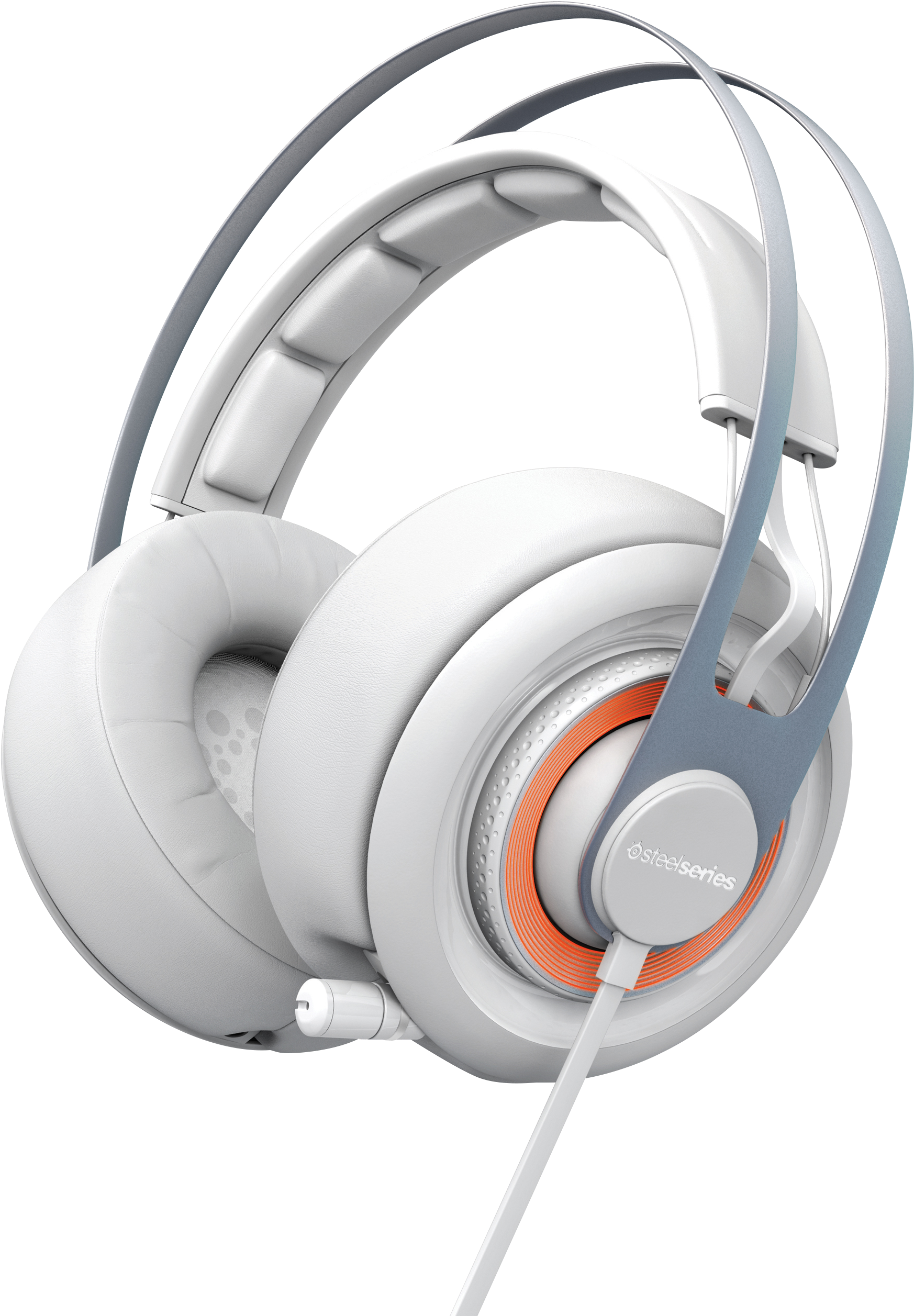 Steelseries Siberia Elite Gaming Headset Review - White Steelseries Headset (2800x2800), Png Download