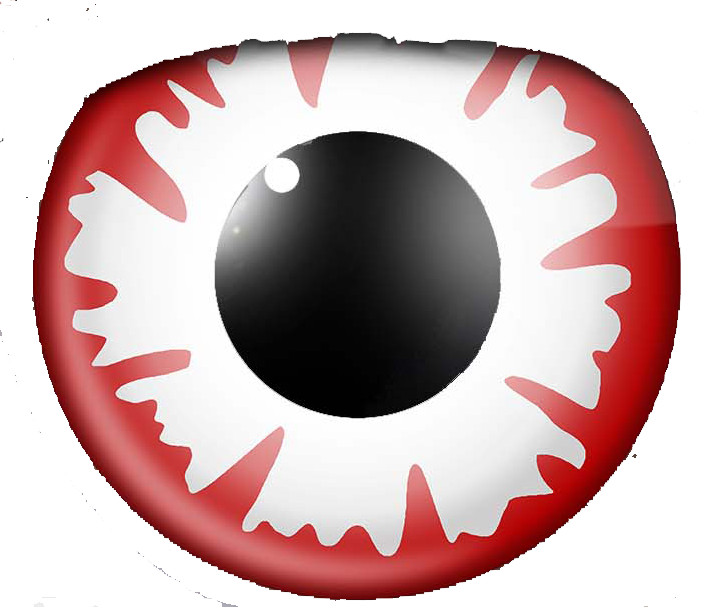 Demon White - Contact Lens (702x607), Png Download