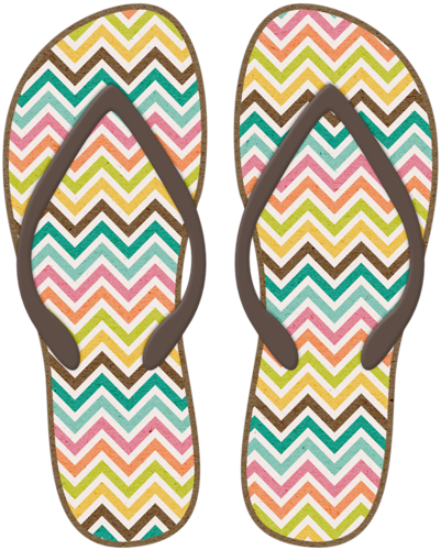 Summer Clipart Slipper - Clipart Flip Flops Summer (401x500), Png Download