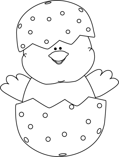 Easter Clipart Outline Clipart Transparent Download - Black And White Easter Egg Clip Art (418x550), Png Download