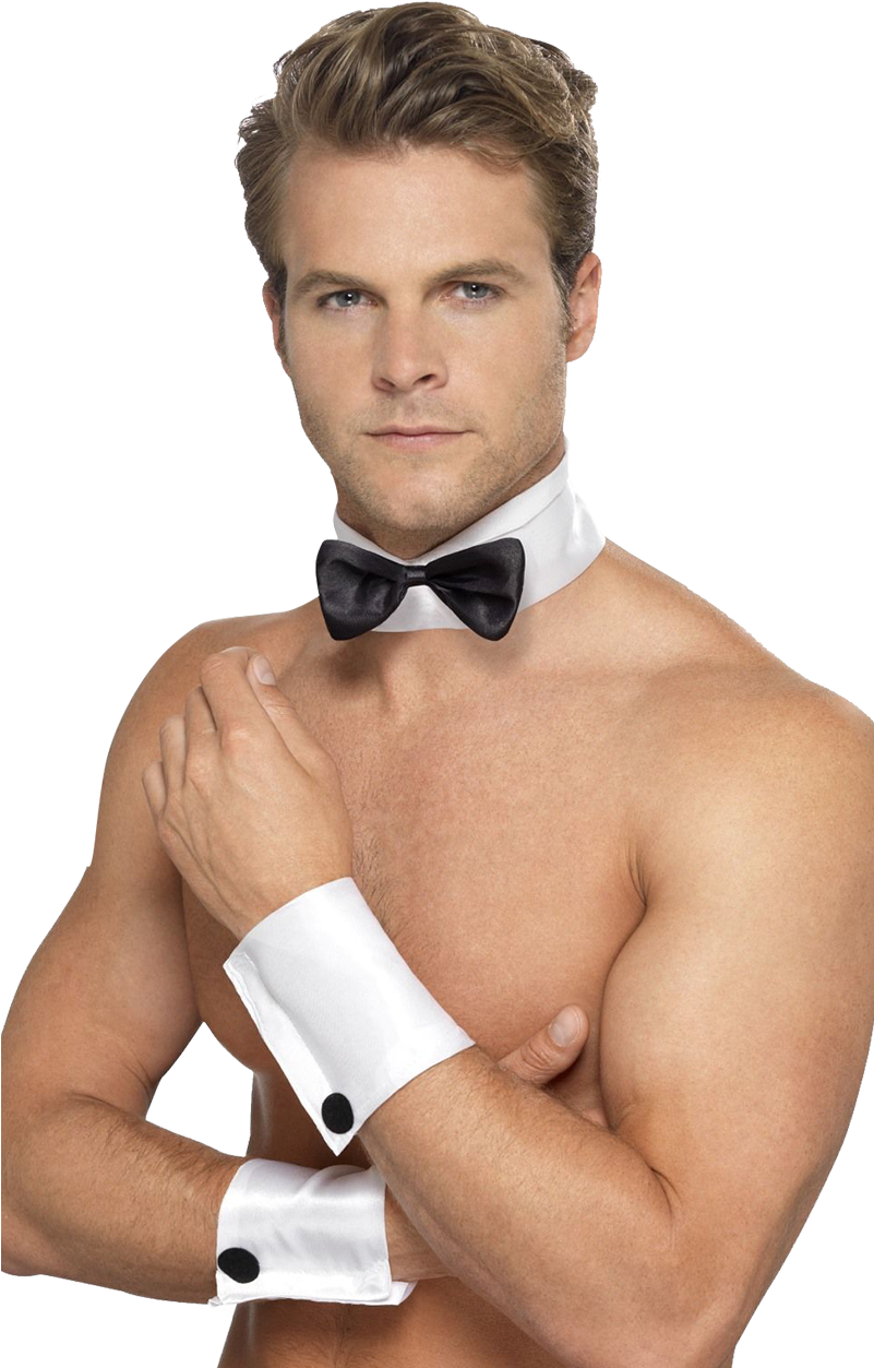 Smiffy's Male Stripper Kit Collar Bow, Tie (800x1268), Png Download