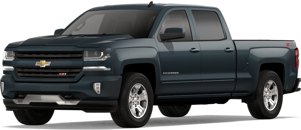 2018 Chevrolet Silverado - 2018 Chevrolet Silverado Black (1002x550), Png Download