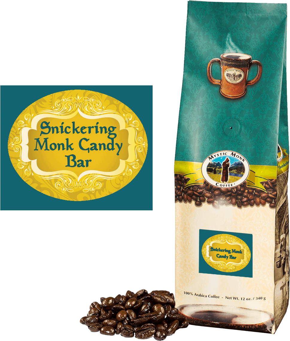 Mystic Monk Coffee - Espresso Blend - Dark Roast Whole (1025x1152), Png Download