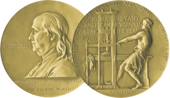 Pulitzer Prize Winners - 2016 Pulitzer Prizes (566x326), Png Download