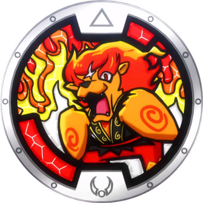 Blazion Medal - Yo Kai Watch Blazion Medal (651x651), Png Download