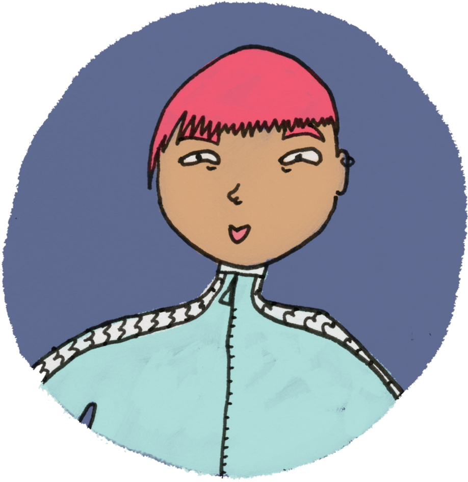Pink Hair Asian Girl - Hair (1000x1000), Png Download