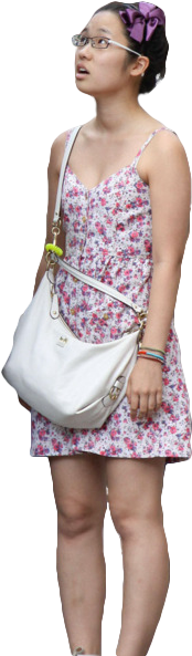 Amazed Asian Girl - Transparent Asian Girl (467x700), Png Download