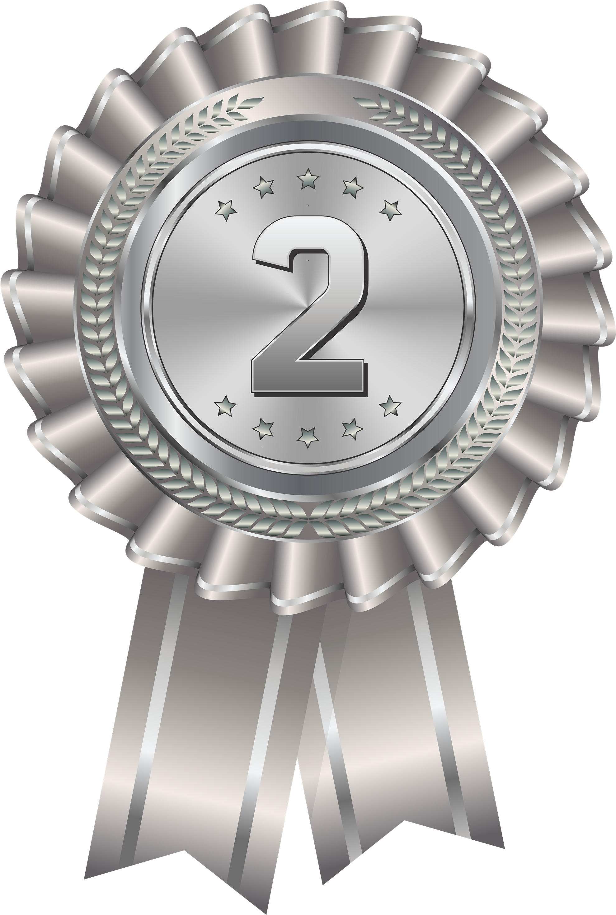Medal Png Image - Free Clip Art Silver Medal (2000x2974), Png Download