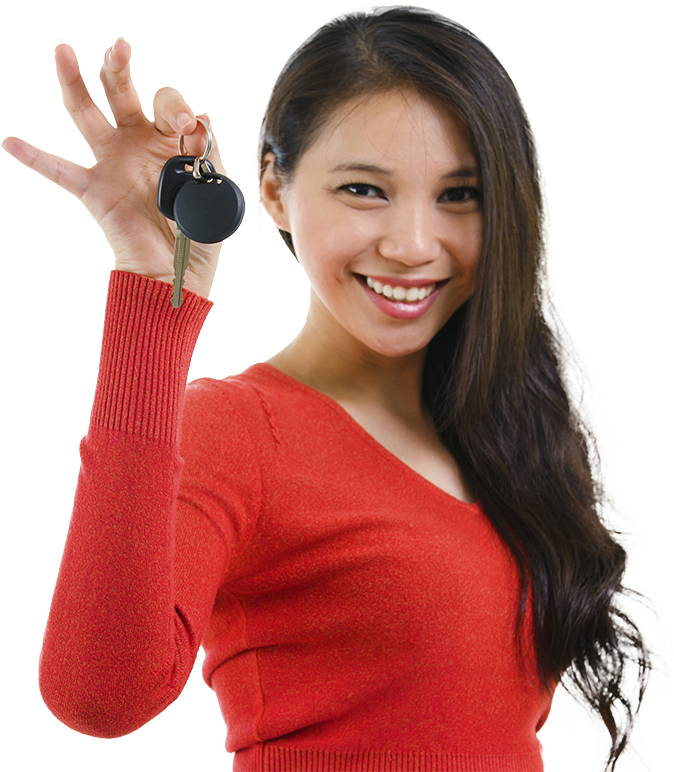 Woman Holding Keys Png (674x772), Png Download