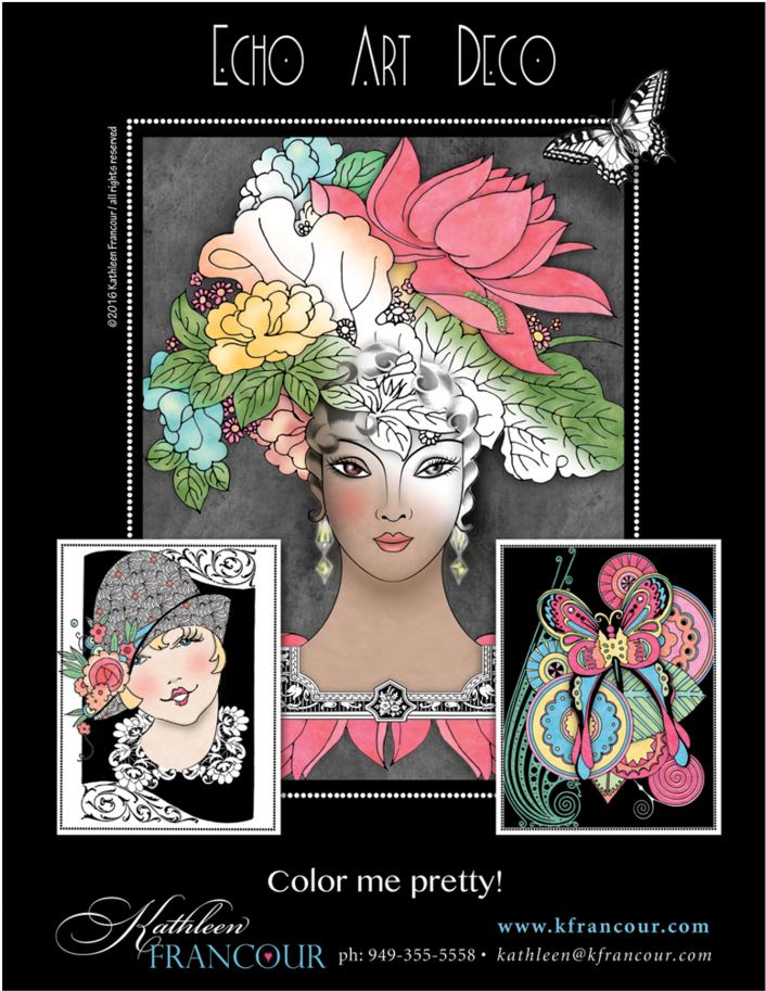 1 Echo Art Deco Color Me Pretty Gallery Pg - Art (1000x1000), Png Download