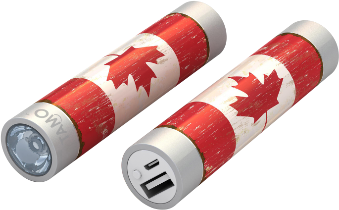 14 Canada Flag - Mota Battery Stick 2200mah - Canada Flag - Portable (1000x750), Png Download