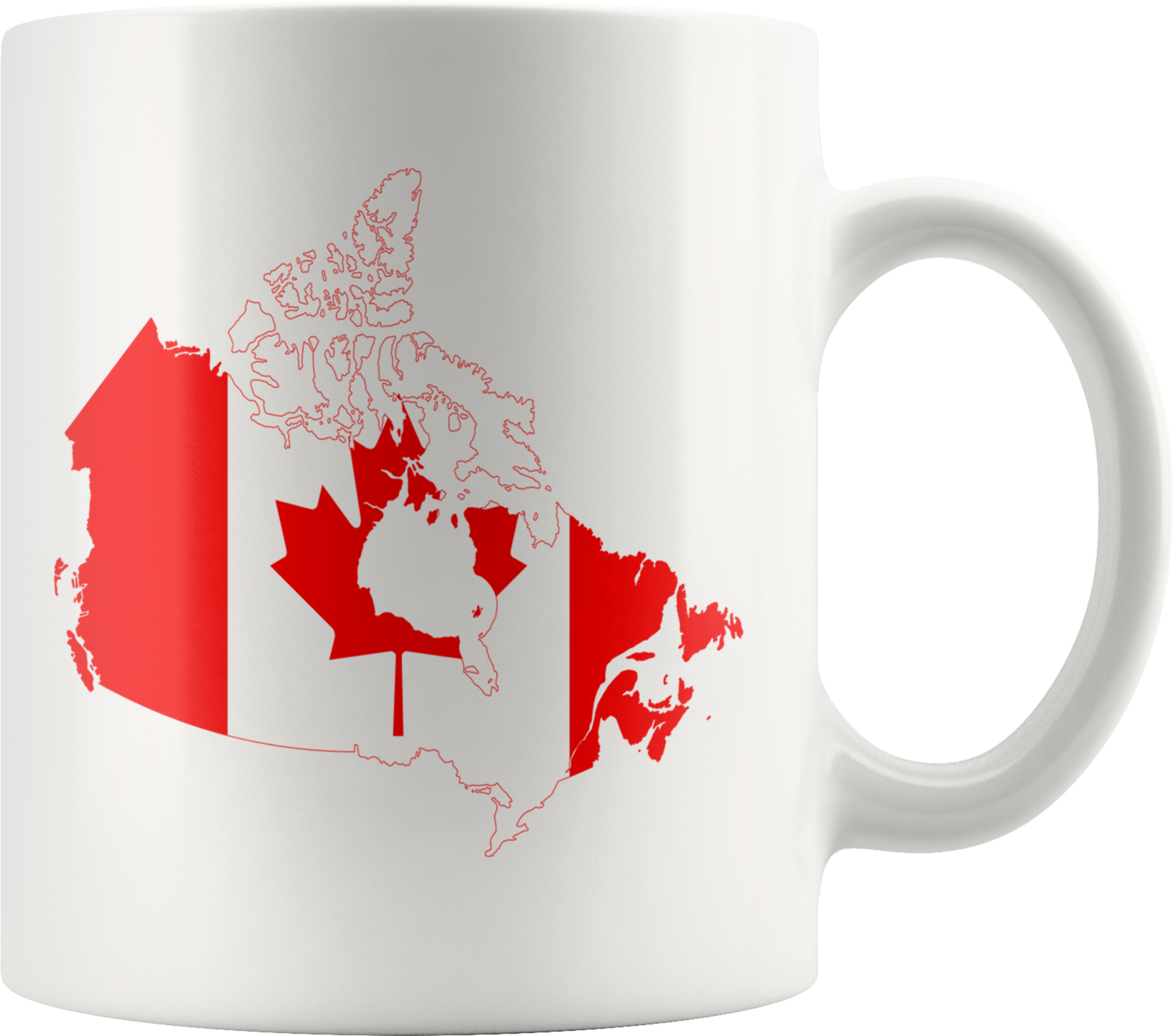 Canada Flag 11oz Mug - New To Canada Mortgages (2000x2000), Png Download