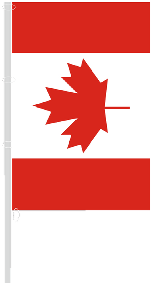 Vertical Flag With Carabiners - Montreal, Quebec Ornament (round) (321x591), Png Download