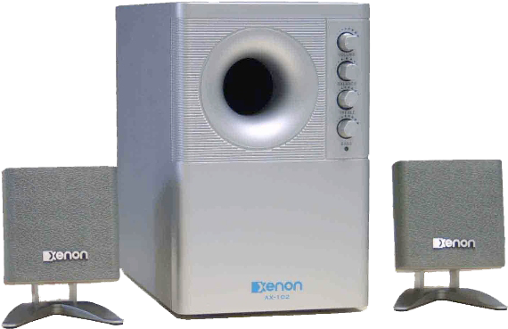 Xenon Ax102 120mw Multimedia Speakers To A Sony Fd - Xenon Speakers (600x415), Png Download