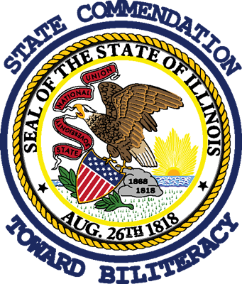 Beginning In The 2017-2018 School Year, Lake Zurich - Illinois Seal Of Biliteracy Diploma (341x400), Png Download
