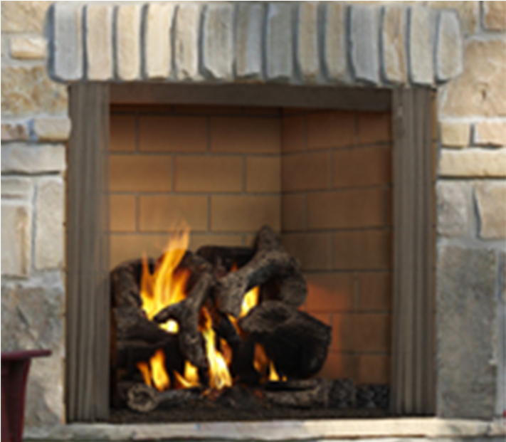 Napoleon High Country 8000 Wood Fireplace - Outdoor Wood Fireplace (1100x620), Png Download