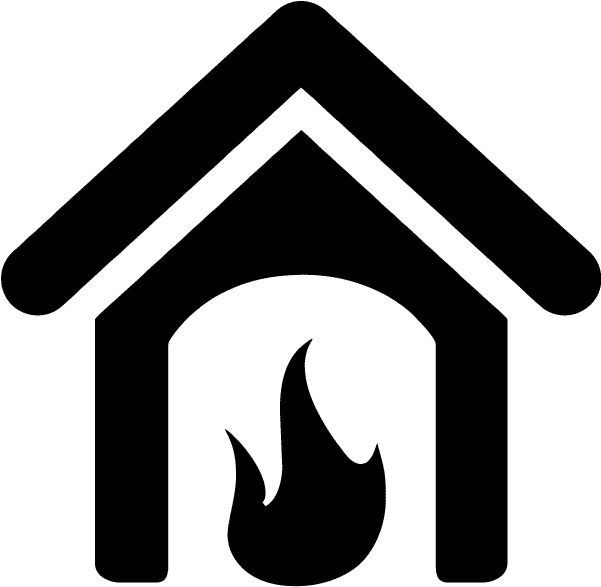 Has Fireplace Icon - Fireplace Icon (750x750), Png Download