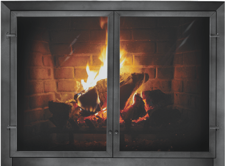 Outdoorpatio-23 - Thermorite Normandy Custom Masonry Fireplace Door (565x325), Png Download