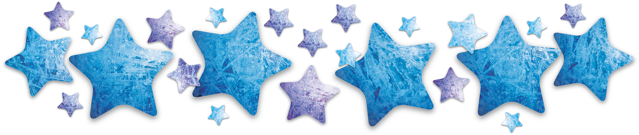 Blue Stars Png Transparent (1280x320), Png Download