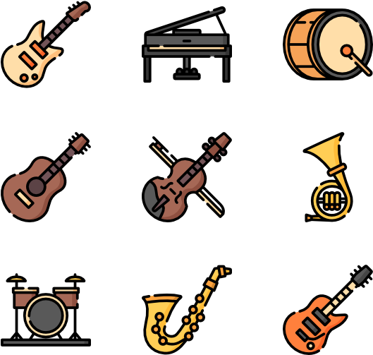Music Instruments - Music (600x564), Png Download