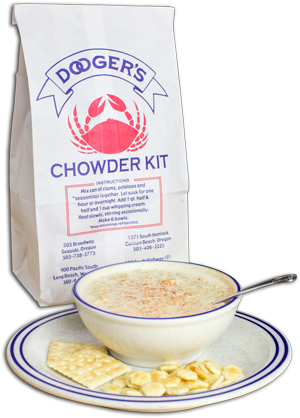 Quality Seafood On The North Oregon Coast - Doogers Clam Chowder (300x418), Png Download