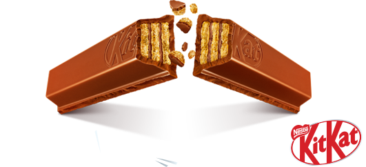 Register Trademark Of Société Des Produits Nestlé S - Kit Kat Logo (531x242), Png Download
