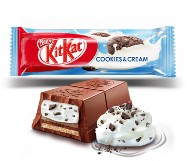 Kitkat Mini Moments Cookies & Cream - Kitkat Mini Moments Desserts (387x332), Png Download