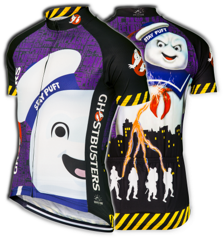 Ghostbusters Stay Puft Cycling Jersey - Cycling Jersey (600x567), Png Download