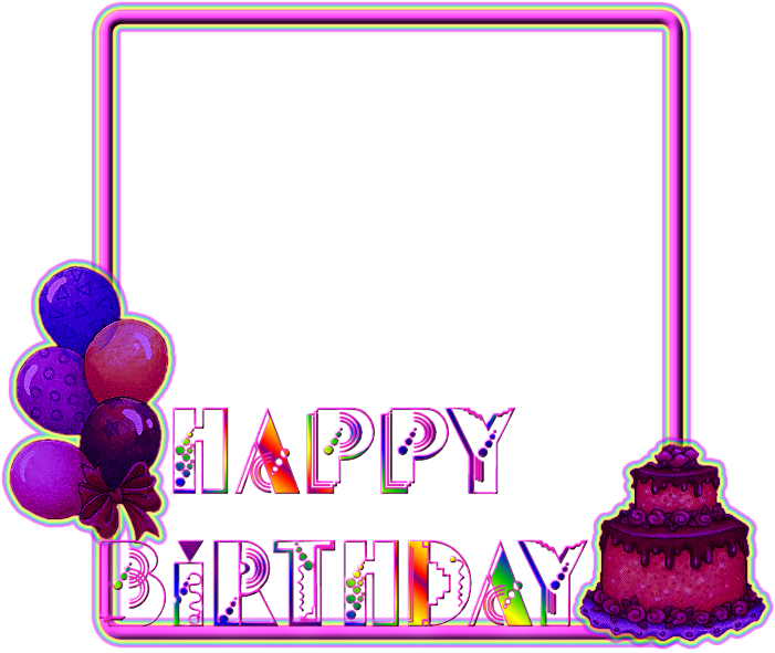 Quick Birthday Frame - Birth Day Photo Frames Png (900x600), Png Download