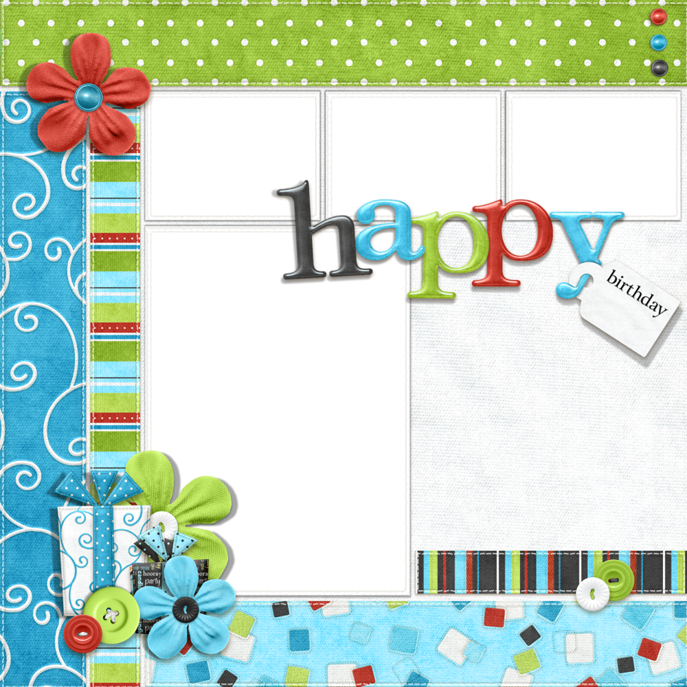 Happy Birthday Frame (1000x1000), Png Download