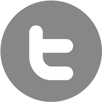 Facebook Twitter Icon Grey Circle - Fb Icon Png Red (348x348), Png Download