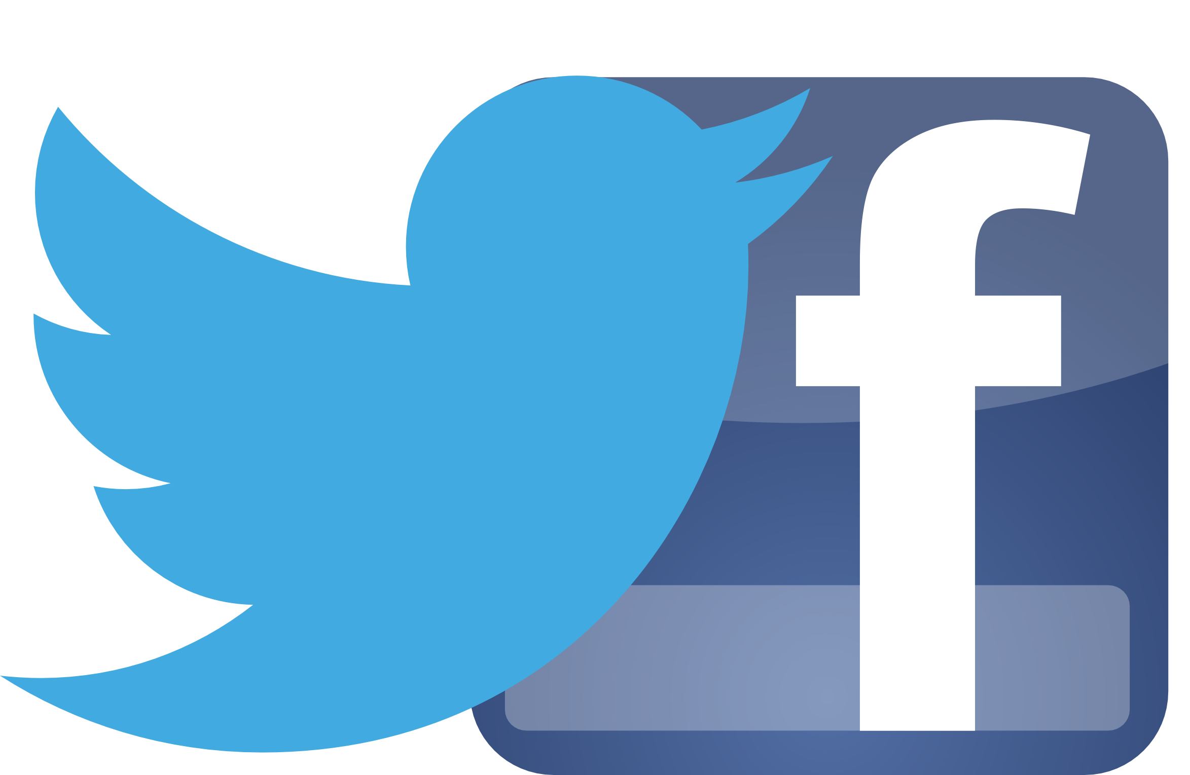 Twitter Facebook (2347x1529), Png Download